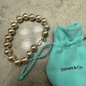 Tiffany & Co. Silver Hardware Ball Bracelet.